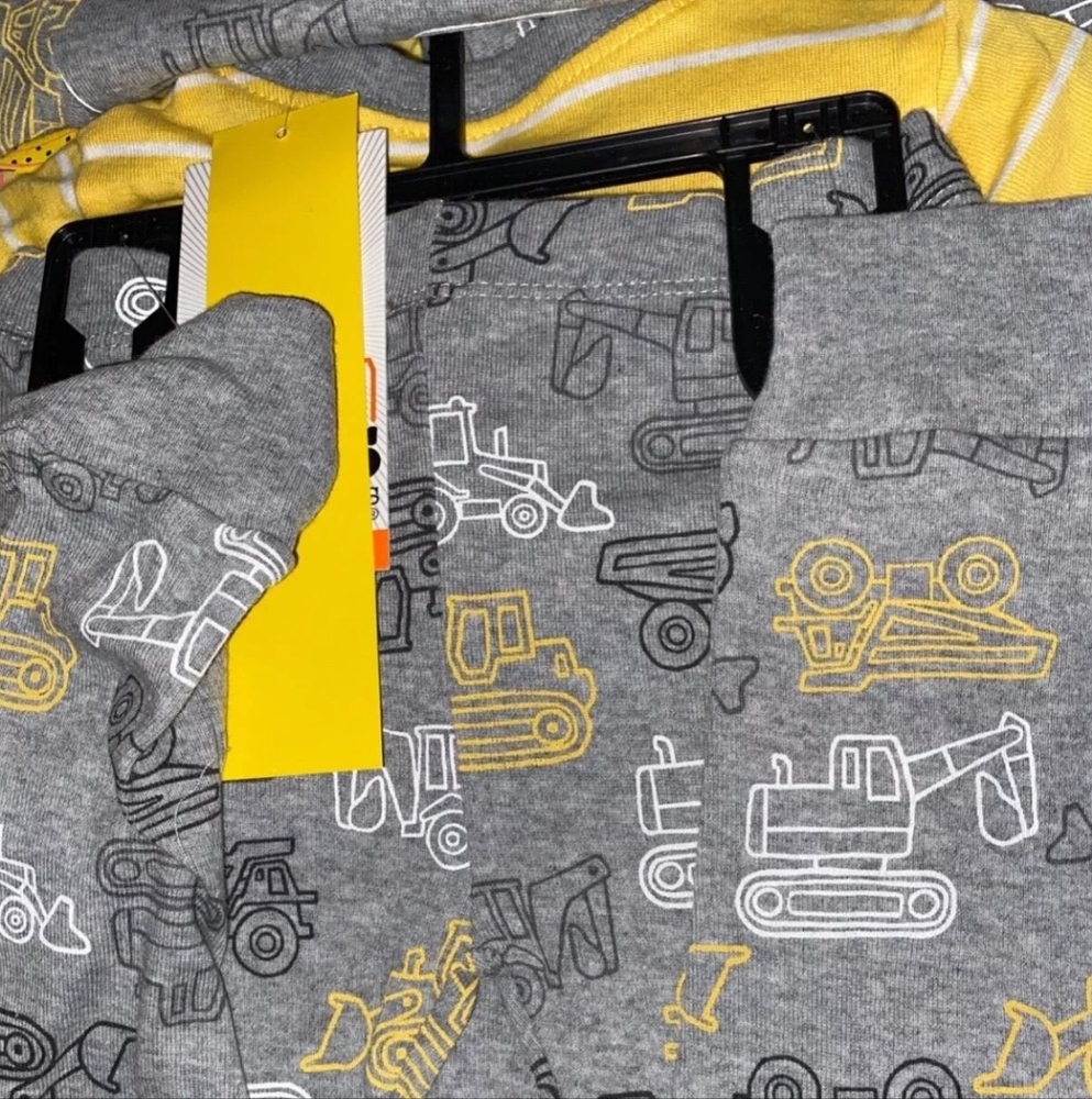 New! Kids Headquarters Kids' boys 4-Piece Cotton PJ Set Construction size 6 NWT! - Picture 9 of 9